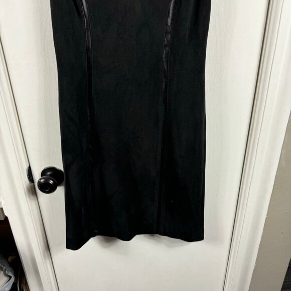 J. Mclaughlin Dominique Faux Suede Leather Dress - Black XS - Picture 5 of 9